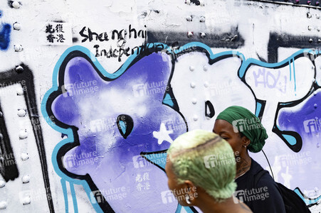 Graffiti-Krieg wegen China-Slogans in London
