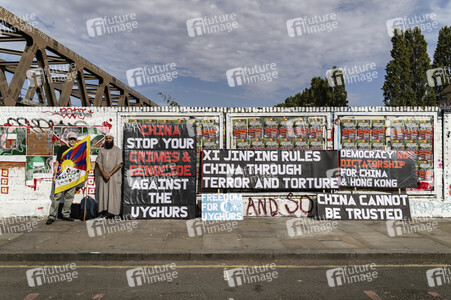 Graffiti-Krieg wegen China-Slogans in London
