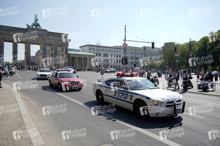 Kundgebung und Demofahrt ders  Red Knights MC Berlin