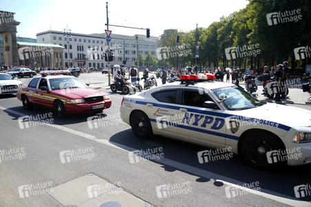 Kundgebung und Demofahrt ders  Red Knights MC Berlin
