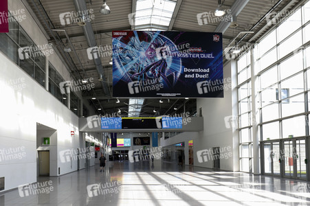 Aufbau der Gamescom 2023 in Köln