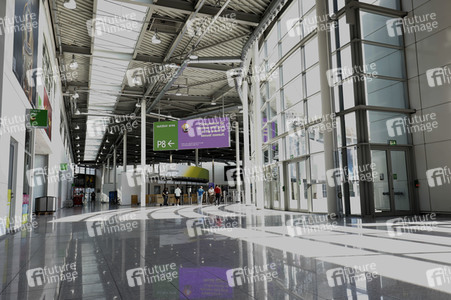 Aufbau der Gamescom 2023 in Köln