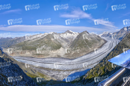 Der Aletschgletscher bei Fiesch
