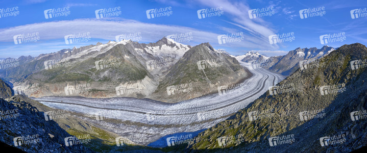 Der Aletschgletscher bei Fiesch