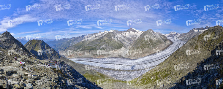 Der Aletschgletscher bei Fiesch