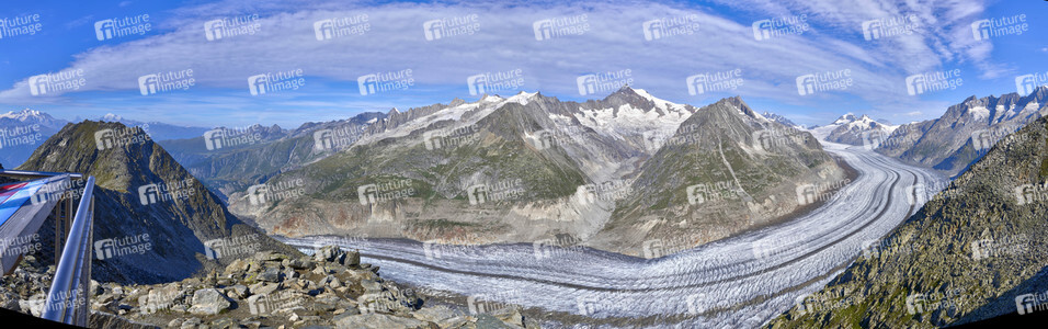 Der Aletschgletscher bei Fiesch
