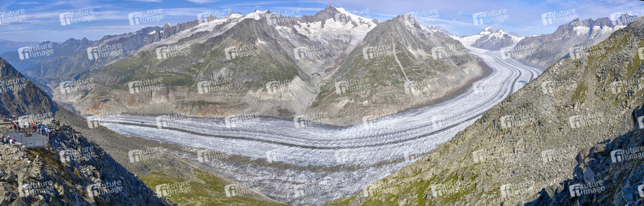 Der Aletschgletscher bei Fiesch