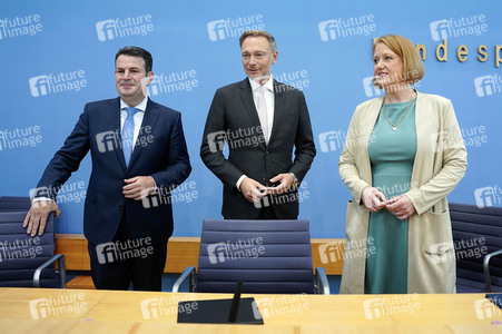 Bundespressekonferenz Einigung bei der Kindergrundsicherung in Berlin