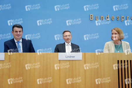 Bundespressekonferenz Einigung bei der Kindergrundsicherung in Berlin