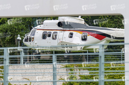 Ankunft von Olaf Scholz mit dem Hubschrauber in Berlin