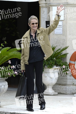 Ankunft von Charlotte Rampling am Hotel Excelsior, Internationale Filmfestspiele von Venedig 2023