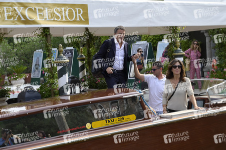 Matteo Renzi bei der Abfahrt vom Hotel Excelsior, Internationale Filmfestspiele von Venedig 2023