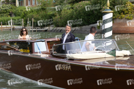 Matteo Renzi bei der Abfahrt vom Hotel Excelsior, Internationale Filmfestspiele von Venedig 2023