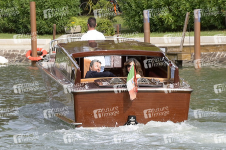 Matteo Renzi bei der Abfahrt vom Hotel Excelsior, Internationale Filmfestspiele von Venedig 2023