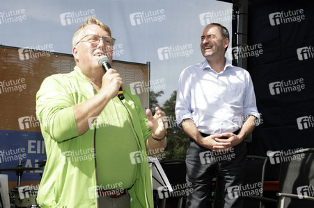 Hubert Aiwanger bei einer Wahlkampfveranstaltung der Freien Wähler Hessen in Wetter