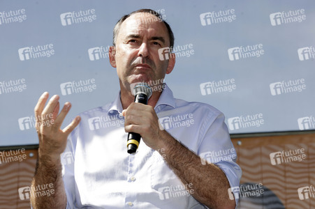 Hubert Aiwanger bei einer Wahlkampfveranstaltung der Freien Wähler Hessen in Wetter