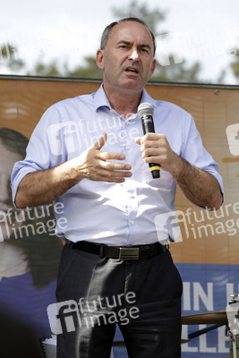 Hubert Aiwanger bei einer Wahlkampfveranstaltung der Freien Wähler Hessen in Wetter