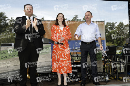 Hubert Aiwanger bei einer Wahlkampfveranstaltung der Freien Wähler Hessen in Wetter