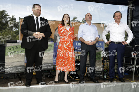 Hubert Aiwanger bei einer Wahlkampfveranstaltung der Freien Wähler Hessen in Wetter