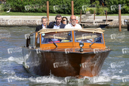 Ankunft von Carla Bruni und Nicolas Sarkozy am Hotel Excelsior, Internationale Filmfestspiele von Venedig 2023
