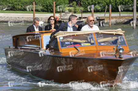Ankunft von Carla Bruni und Nicolas Sarkozy am Hotel Excelsior, Internationale Filmfestspiele von Venedig 2023