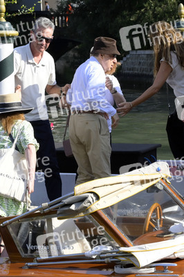 Ankunft von Woody Allen am Hotel Excelsior, Internationale Filmfestspiele von Venedig 2023