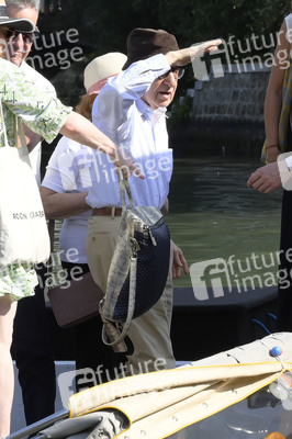 Ankunft von Woody Allen am Hotel Excelsior, Internationale Filmfestspiele von Venedig 2023