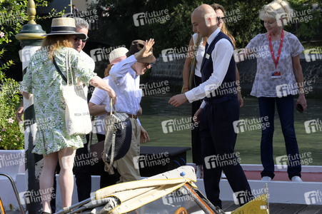 Ankunft von Woody Allen am Hotel Excelsior, Internationale Filmfestspiele von Venedig 2023