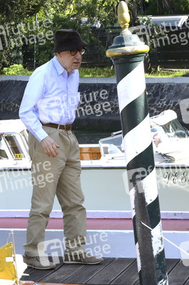 Ankunft von Woody Allen am Hotel Excelsior, Internationale Filmfestspiele von Venedig 2023