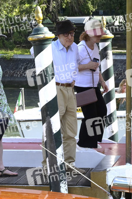 Ankunft von Woody Allen am Hotel Excelsior, Internationale Filmfestspiele von Venedig 2023