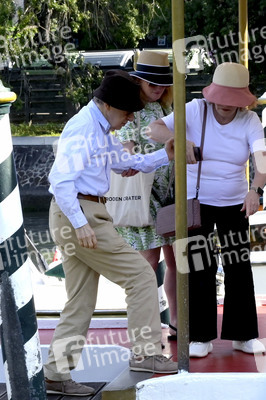 Ankunft von Woody Allen am Hotel Excelsior, Internationale Filmfestspiele von Venedig 2023