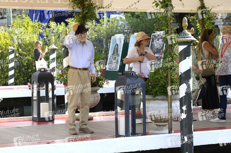Ankunft von Woody Allen am Hotel Excelsior, Internationale Filmfestspiele von Venedig 2023