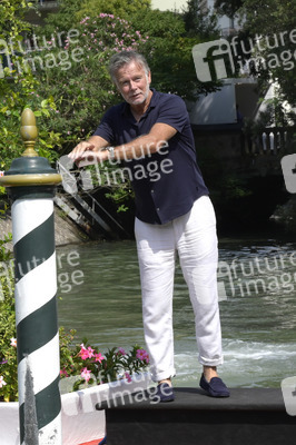 Ankunft von Franck Dubosc am Hotel Excelsior, Internationale Filmfestspiele von Venedig 2023