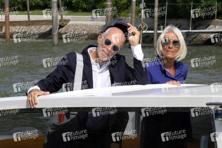 Ankunft von Gabriele Salvatores und Rita Rabassini am Hotel Excelsior, Internationale Filmfestspiele von Venedig 2023
