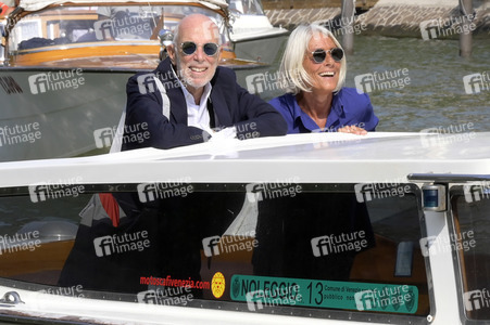 Ankunft von Gabriele Salvatores und Rita Rabassini am Hotel Excelsior, Internationale Filmfestspiele von Venedig 2023