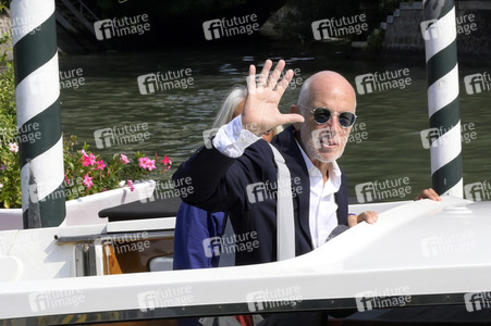 Ankunft von Gabriele Salvatores und Rita Rabassini am Hotel Excelsior, Internationale Filmfestspiele von Venedig 2023