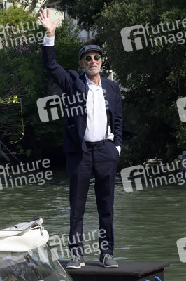 Ankunft von Gabriele Salvatores und Rita Rabassini am Hotel Excelsior, Internationale Filmfestspiele von Venedig 2023