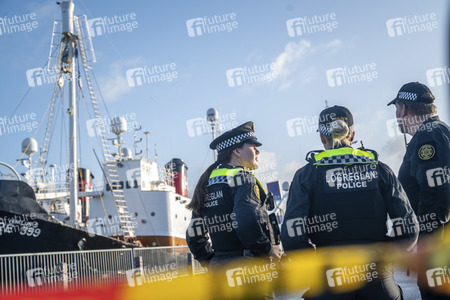 Tierschützer besetzen Walfängerschiff in Reykjavik