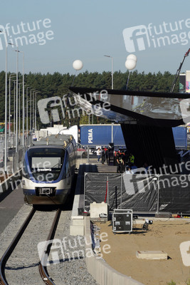 Start des eigenen Bahnshuttle zur Tesla Gigafactory 4 in Grünheide