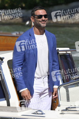 Ankunft von Francesco Arca am Hotel Excelsior, Internationale Filmfestspiele von Venedig 2023