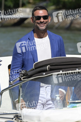 Ankunft von Francesco Arca am Hotel Excelsior, Internationale Filmfestspiele von Venedig 2023