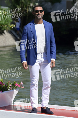 Ankunft von Francesco Arca am Hotel Excelsior, Internationale Filmfestspiele von Venedig 2023