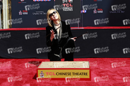 Hand and Footprint Ceremony mit Yoshiki in Los Angeles
