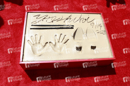 Hand and Footprint Ceremony mit Yoshiki in Los Angeles