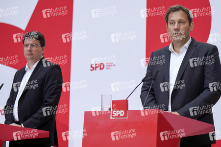Pressekonferenz der SPD zu aktuellen Themen in Berlin