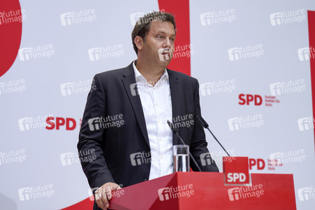 Pressekonferenz der SPD zu aktuellen Themen in Berlin