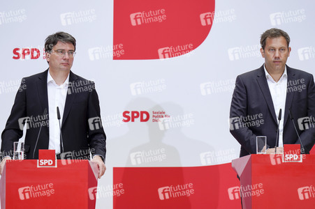 Pressekonferenz der SPD zu aktuellen Themen in Berlin
