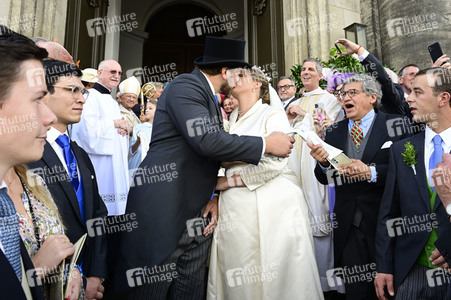 Trauung von Maria Teresita Prinzessin von Sachsen und Graf Beryl Alexandre de Saporta in Dresden