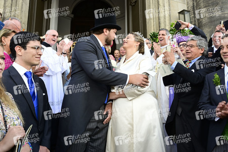 Trauung von Maria Teresita Prinzessin von Sachsen und Graf Beryl Alexandre de Saporta in Dresden