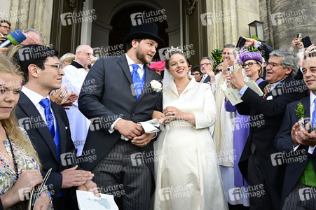 Trauung von Maria Teresita Prinzessin von Sachsen und Graf Beryl Alexandre de Saporta in Dresden